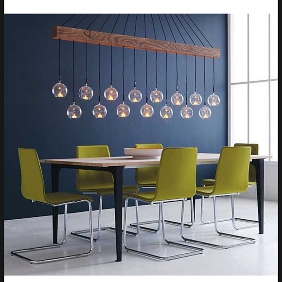 Pair CB2 Whirly Votive Holder Hanging Glass orb - Picture 7 of 10